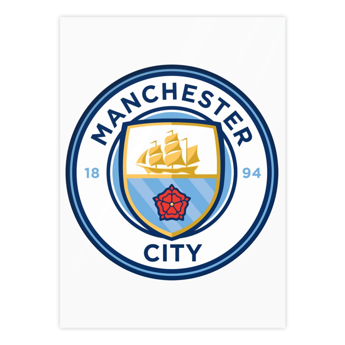 未使用保管品　旧ロゴ　スポンサー　刺繍　マンチェスターシティー TAILOR TOYO テーラー東洋 港商 / 1950s Style Acetate Souvenir